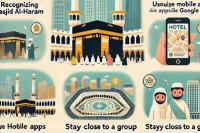 Ilustrasi foto tips tidak tersasar di Makkah