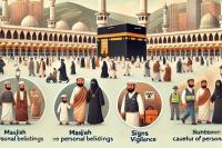 Ilustrasi foto menjaga keamanan saat ibadah umrah