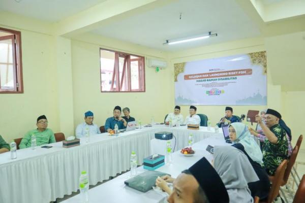 Perhimpunan Pengembangan Pesantren dan Masyarakat (P3M) meluncurkan laporan penelitian survei berjudul `Aksesibilitas Fasilitas dan Pelayanan Publik bagi Penyandang Disabilitas di 47 Masjid Kementerian, Lembaga Negara, dan BUMN se-Jakarta` (Foto: Ist)