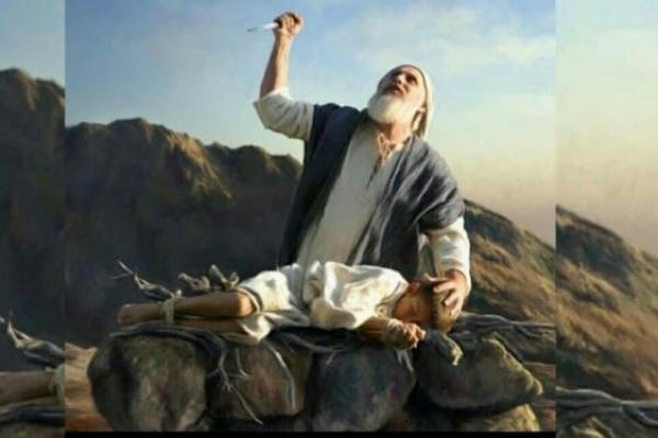 Ilustrasi - Nabi Ibrahim yang diperintahkan oleh Allah SWT untuk menyembelih anaknya (Foto: Ist)