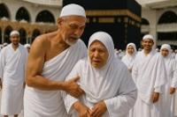 Ilustrasi foto jamaah berbuat baik