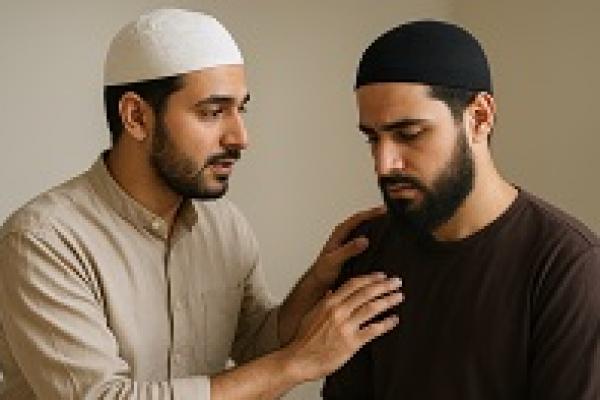 Ilustrasi foto menasehati supaya sabar