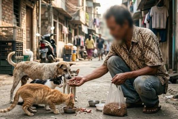 Berlimpah Pahala Memberi Makan Hewan yang Kelaparan