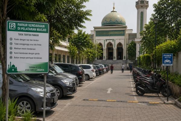 Penataan Parkir Masjid Lancarkan Aktivitas Jamaah dan Warga