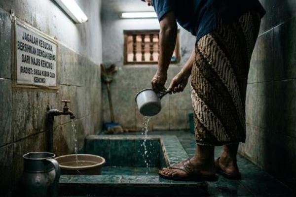 Wajah Suci Masjid Terpancar dari Kebersihan Fasilitas Sanitasi