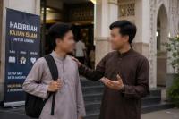 Ilustrasi pemuda ajak kajian belajar agama Islam