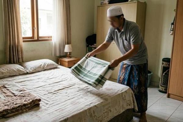 Anjuran Sunnah Mengibas Tempat Tidur Sebelum Anda Tidur